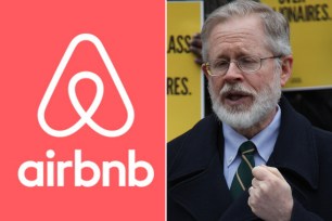 Manhattan assemblyman Richard Gottfried was just one local pol taking aim at Airbnb at a City Hall rally Friday.