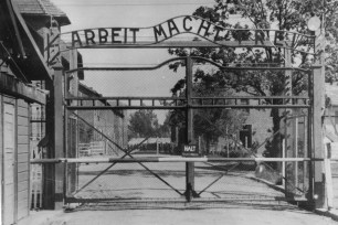 The main gate at the Nazi concentration camp Auschwitz