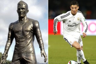 Real Madrid superstar Cristiano Ronaldo said a new statue likeness is "prettier than me."