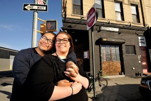 Officer Fredy Sanchez and fiancée Katie Abbott won a free wedding ceremony after they were swindled by reBar owner Jason Stevens.