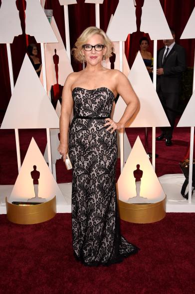 HOLLYWOOD, CA - FEBRUARY 22: Actress Rachael Harris attends the 87th Annual Academy Awards at Hollywood & Highland Center on February 22, 2015 in Hollywood, California. (Photo by Frazer Harrison/Getty Images)