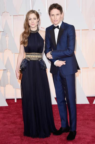 HOLLYWOOD, CA - FEBRUARY 22: Actor Eddie Redmayne (R) and Hannah Bagshawe attend the 87th Annual Academy Awards at Hollywood & Highland Center on February 22, 2015 in Hollywood, California. (Photo by Jason Merritt/Getty Images)