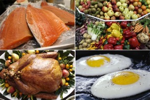 Eating foods like salmon, turkey, egg yolks and fresh fruits and vegetables can help stave off seasonal affective disorder.