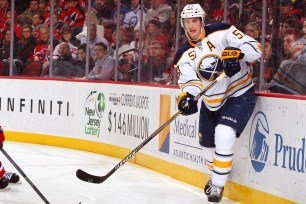 Tyler Myers is headed from the Sabres to the Jets as part of a seven-player deal.