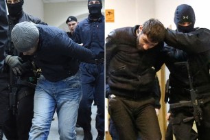 Anzor Gubashev, left and Zaur Dadayev, right, were charged with the murder of Russian opposition leader Boris Nemtsov.