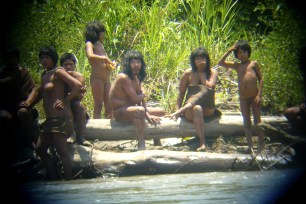 Members of the Mascho-Piro tribe are seen in the Manu National Park in the Amazon basin of southeastern Peru in October, 2011.