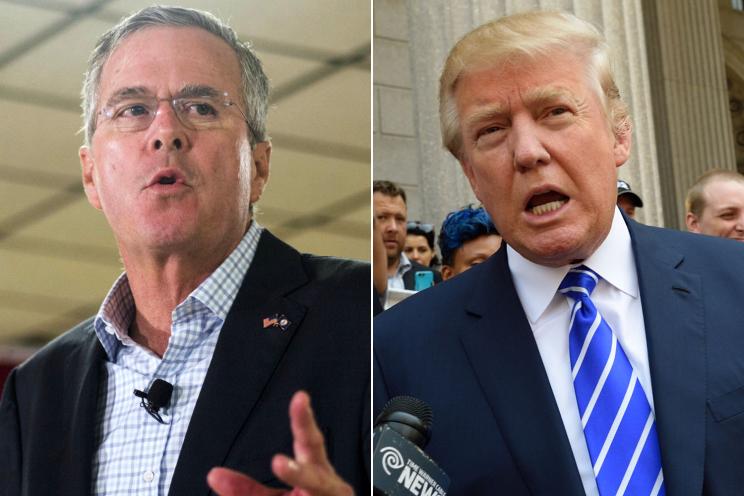 Jeb Bush and Donald Trump