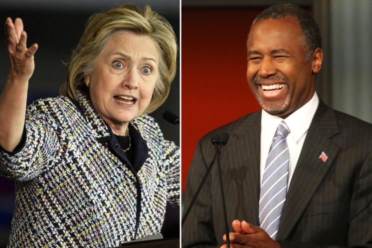 Hillary Clinton and Ben Carson