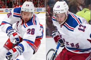 Dominic Moore, Kevin Hayes