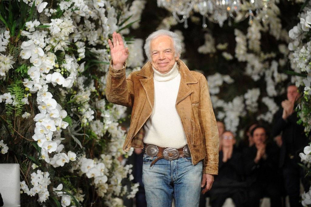 NEW YORK, NY - FEBRUARY 15:  Designer Ralph Lauren walks the runway for the Ralph Lauren show during February 2017 New York Fashion Week at the Ralph Lauren Collection Store on February 15, 2017 in New York City.  (Photo by Desiree Navarro/WireImage)