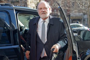 Jon Corzine arriving to court in New York.