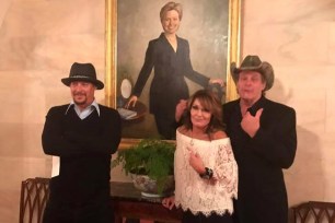 Kid Rock, Sarah Palin and Ted Nugent at the White House.