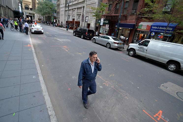 The intersection at East 43rd Street between Lexington and Third avenues, which will soon become a "shared street"