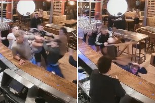 (For Syndication) Now THAT is a pub brawl