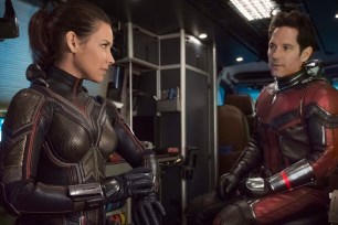 Evangeline Lilly and Paul Rudd in "Ant-Man and the Wasp."