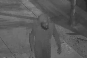 Surveillance footage of the mugger