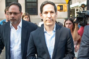 Thomas Frieden leaves court Friday.