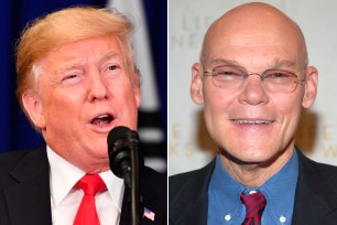 Donald Trump and James Carville