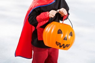 Child in Halloween costume