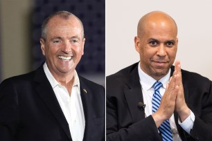 Phil Murphy and Cory Booker