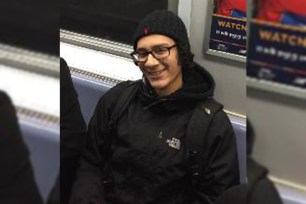 Cops are hunting for the suspect who allegedly punched a subway rider in the face.