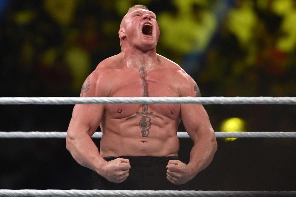 Brock Lesnar at the WWE Crown Jewel event