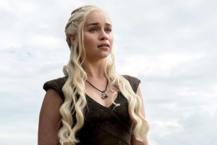 Emilia Clarke as Daenerys Targaryen in "Game of Thrones"