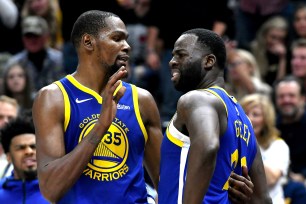 Kevin Durant and Draymond Green