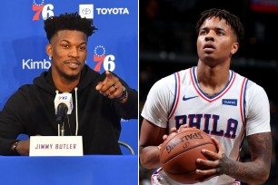 Jimmy Butler and Markelle Fultz