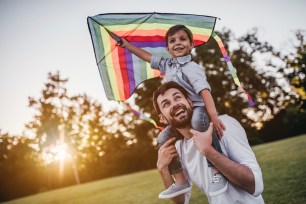 A father with his son