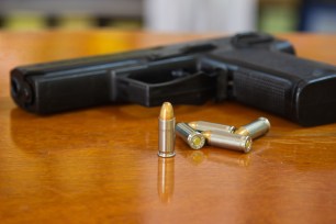 Stock photo of a handgun
