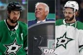 Jamie Benn, Jim Lites and Tyler Seguin