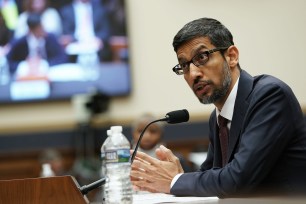 Google CEO Sundar Pichai testifies before the House Judiciary Committee