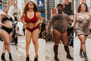 f cumbersome wings and bedazzled corsets aren’t your thing, plus-size model Khrystyana Kazakova’s 'The Real Catwalk' in Times Square was for you. The Siberian-native and former "America’s Next Top Model" contestant came up with the idea of staging a guerrilla-style fashion show last year after the flashily-staged Victoria’s Secret televised lingerie event. Kazakova tells The Post, “I was talking with my friends like ‘oh my gosh, it makes me feel horrible.'A lot of people feel unattractive after watching it.”