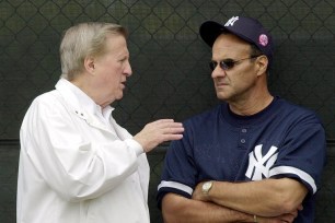 George Steinbrenner and Joe Torre, together in 2001