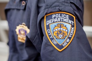 An NYPD officer's badge.