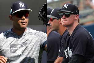 Aaron Hicks and Clint Frazier