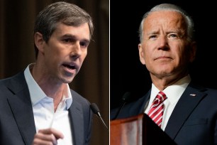 Beto O'Rourke and Joe Biden