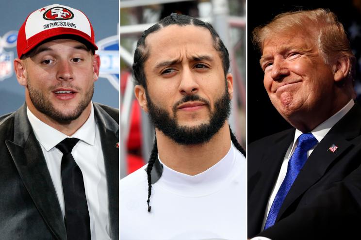 Nick Bosa, Colin Kaepernick and Donald Trump