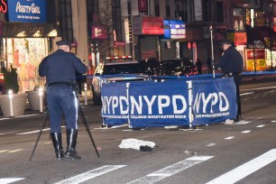 A woman was struck and killed while crossing Flatbush Avenue in Brooklyn.