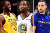 Draymond Green, Kevin Durant, Steph Curry