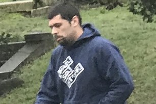 A man wanted in connection with the burglary at Beth Olam Cemetery.