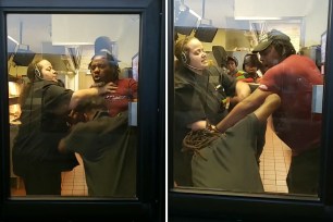 Burger King Employees Fight