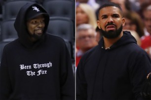 Kevin Durant and Drake