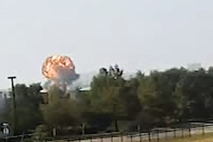 The moment an airplane crashed in Dallas