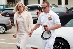 Navy Special Operations Chief Edward Gallagher with his wife Andrea Gallagher