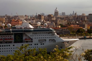 Empress of the Seas cruise ship departures during the last day in Havana on June 5, 2019. Cruise ships no longer operate to Cuba.