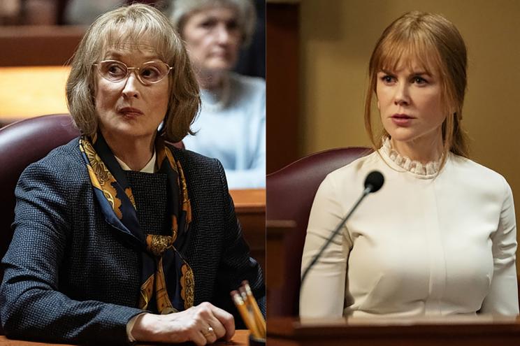 Meryl Streep and Nicole Kidman on the stand in "Big Little Lies."