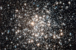 The NASA/ESA Hubble Space Telescope has captured a crowd of stars that looks rather like a stadium darkened before a show, lit only by the flashbulbs of the audience’s cameras.
