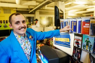 Cory Bruce of Comedy Central, recreated a Blockbuster video store in a cubicle at his work place.